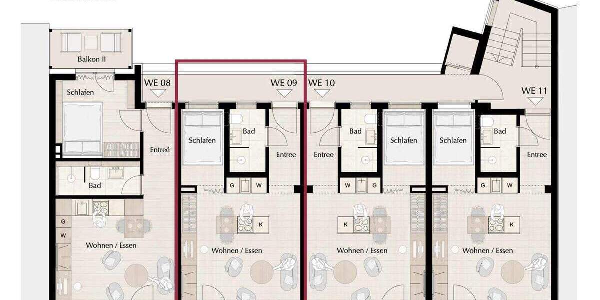 Etagenwohnung Hamburg Harvestehude - 1 Zimmer, 34 m&sup2;, 475.000&euro; | Angebot:25864771