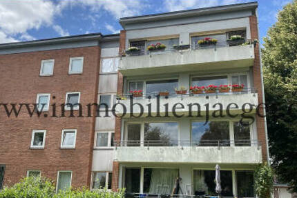 Zentrales Poppenbüttel in 2.Hausreihe - ruhige Garten-Wohnung mit Balkon - 1.OG mit Fahrstuhl