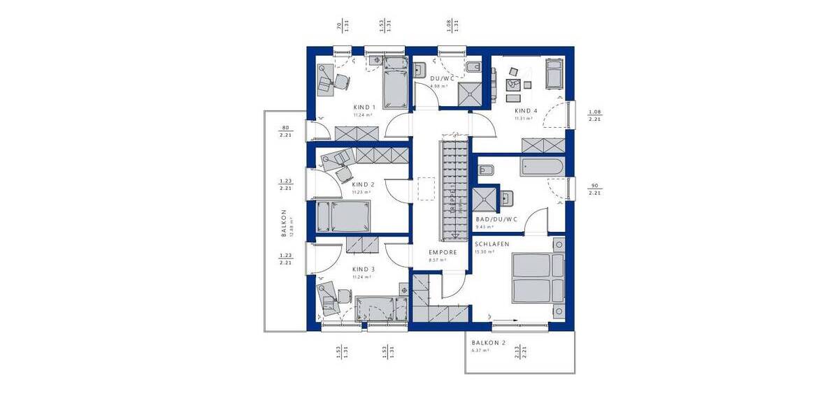 Einfamilienhaus Hamburg Volksdorf - 5 Zimmer, 205 m&sup2;, 1.522.470&euro; | Angebot:26815973