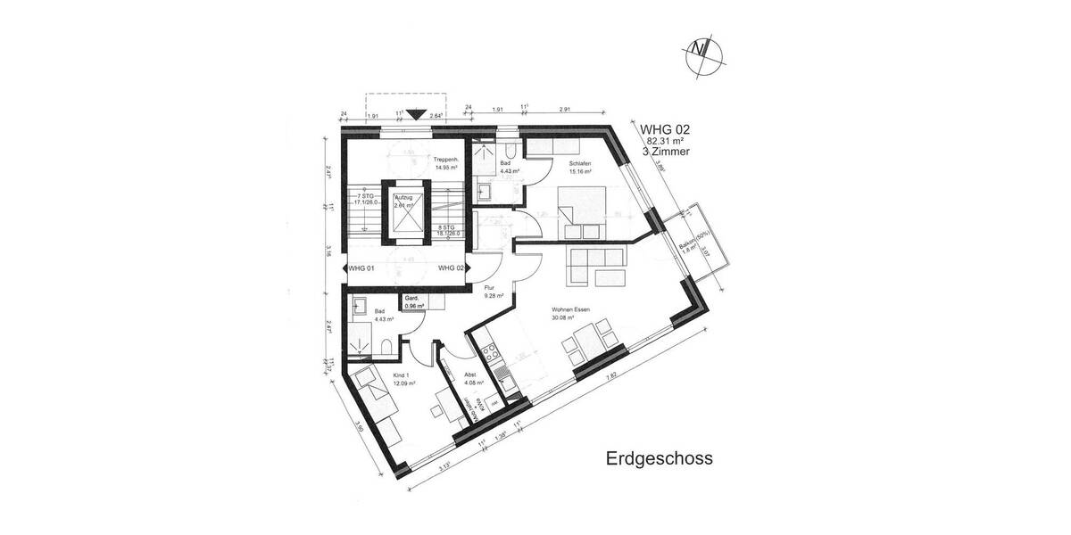 Etagenwohnung Hamburg Marienthal - 3 Zimmer, 82 m&sup2;, 575.000&euro; | Angebot:26094192