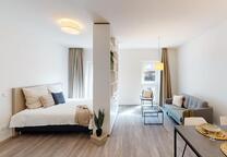 Stimmiges Gesamtkonzept: Möblierte 1-Zimmer-Wohnung !