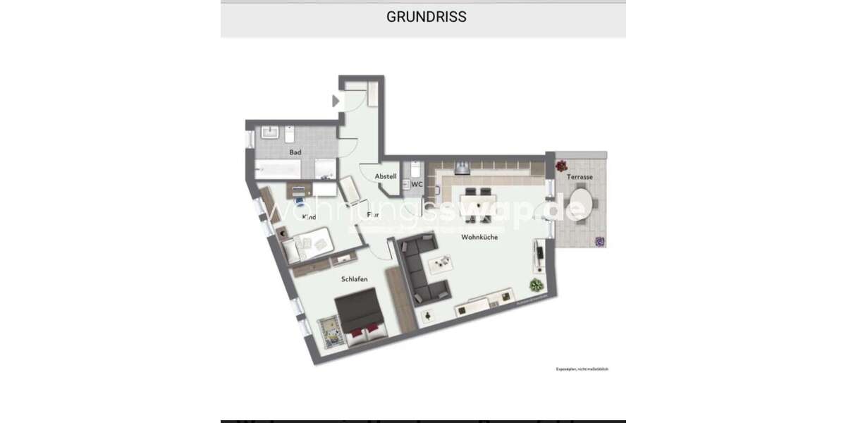 Etagenwohnung Hamburg-Nord Nord - 3 Zimmer, 82 m&sup2;, 1.038&euro; | Angebot:25355392