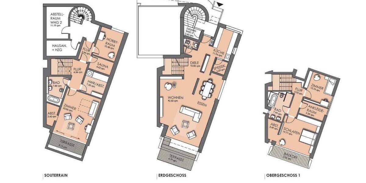 Terrassenwohnung Hamburg Eppendorf - 5 Zimmer, 207 m&sup2;, 5.300&euro; | Angebot:26453999