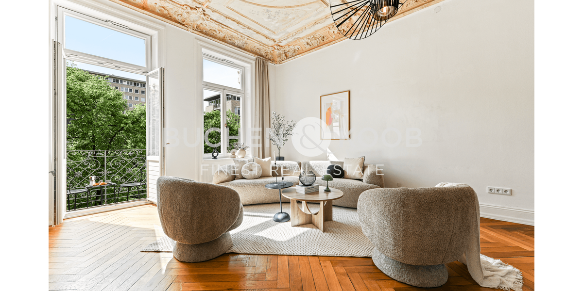 Etagenwohnung Hamburg Harvestehude - 3 Zimmer, 103 m&sup2;, 1.095.000&euro; | Angebot:26694277