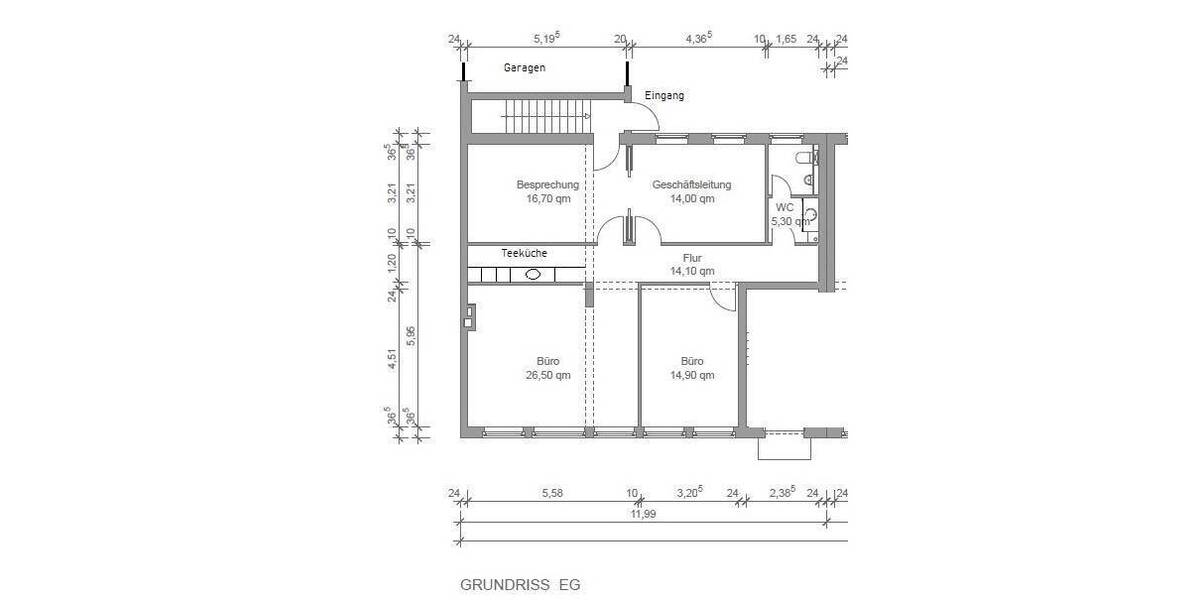 Gewerbeobjekt Hamburg Jenfeld - 4 Zimmer, 94 m&sup2;, 1.700&euro; | Angebot:26161591