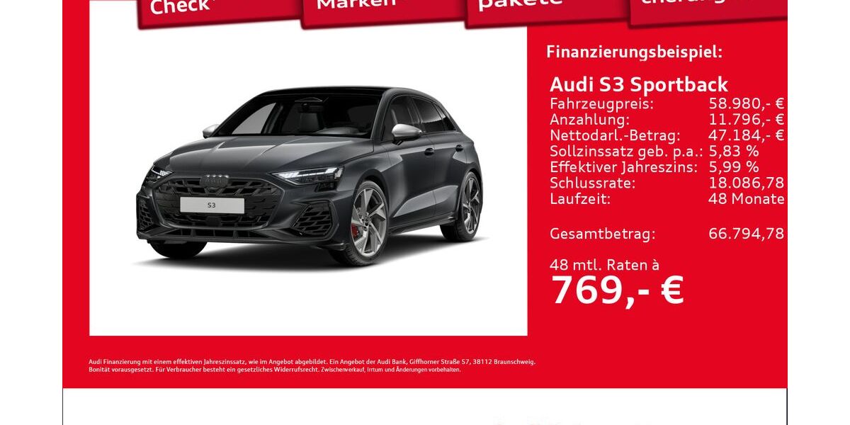 Audi S3 1.899 km 56.950 &euro; Hamburg 22419