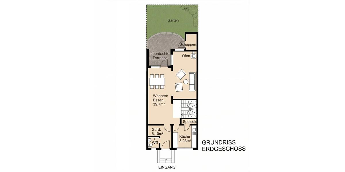 Reihenhaus Buchholz in der Nordheide - 6 Zimmer, 142 m&sup2;, 435.000&euro; | Angebot:26256172