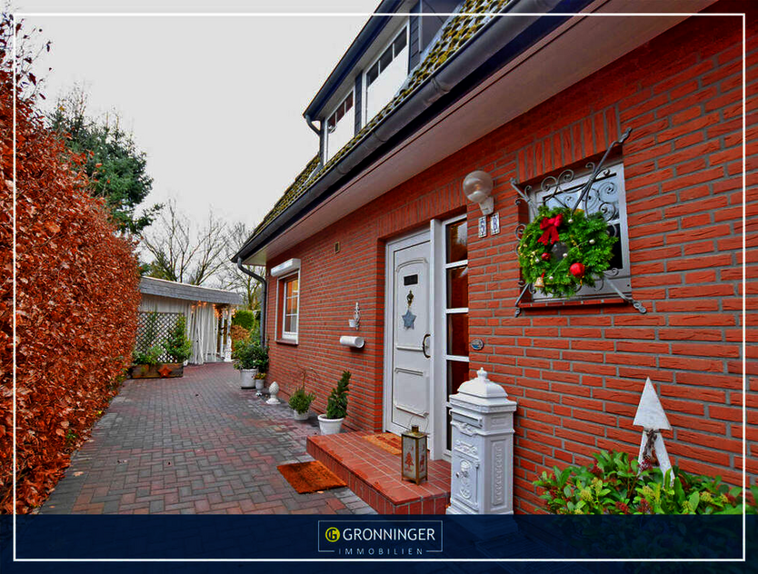 4-Zi.- Doppelhaustraum mit Wintergarten, Kamin, Sauna, Carport und Garten in ruhiger Sackgassenlage