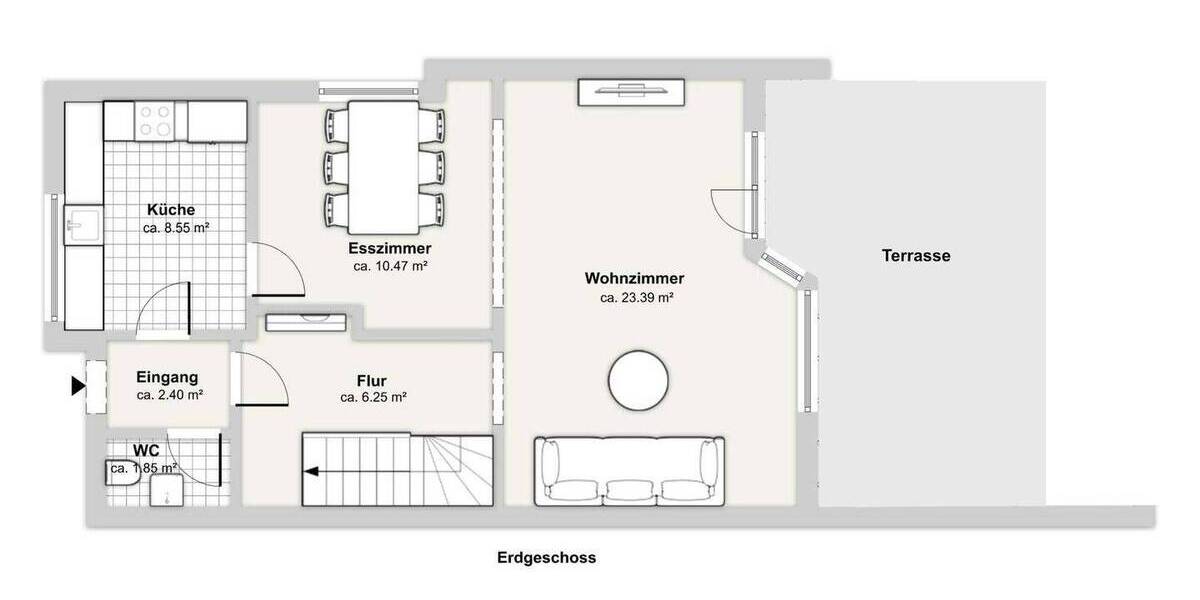Reihenendhaus Hamburg Jenfeld - 5 Zimmer, 100 m&sup2;, 480.000&euro; | Angebot:26903827