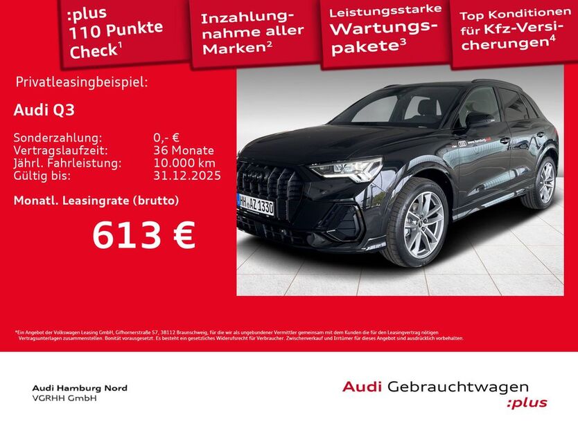 Audi Q3 1.890 km 45.990 € Hamburg 22419