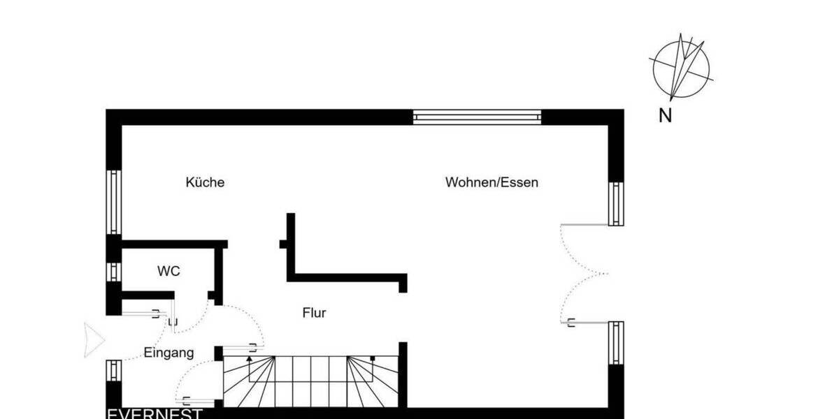 Reihenendhaus Hamburg Langenhorn - 3 Zimmer, 72 m&sup2;, 379.000&euro; | Angebot:26290451