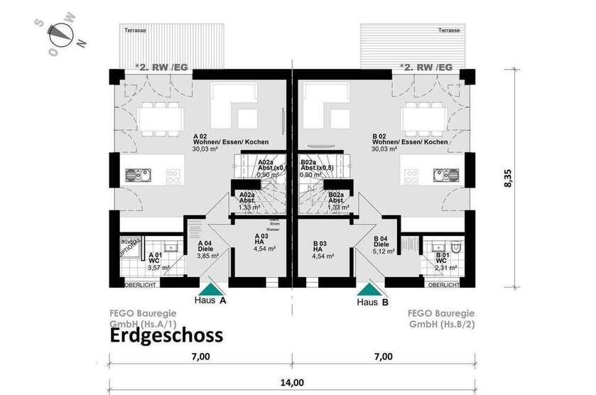 Bestlage Lurup Bahrenfeld . Exklusives Stadthaus mit Wärmepumpe A+