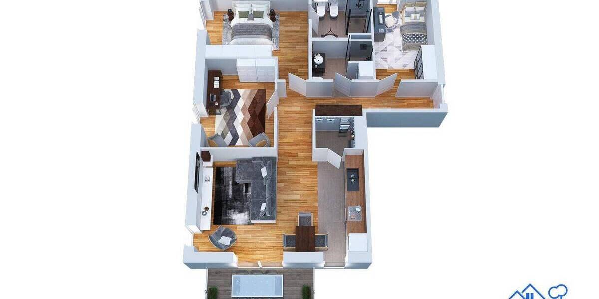Etagenwohnung Hamburg Bergedorf - 4 Zimmer, 99 m&sup2;, 595.000&euro; | Angebot:26450868