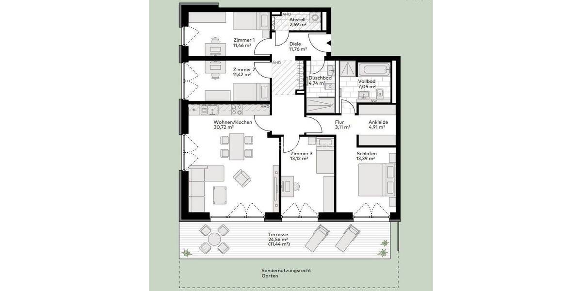 Etagenwohnung Pinneberg - 5 Zimmer, 125 m&sup2;, 2.199&euro; | Angebot:26917989