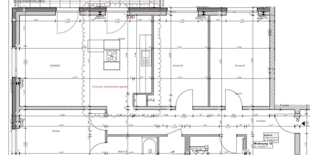Etagenwohnung Geesthacht - 4 Zimmer, 106 m&sup2;, 509.000&euro; | Angebot:24395426