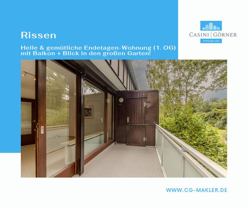 Helle und gemütliche Endetagen-Wohnung mit Balkon + Blick in den großen Garten!