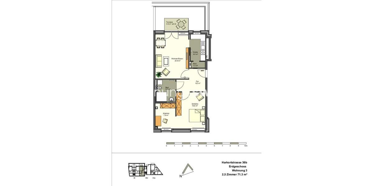 Wohnungsswap - 2 Zimmer, 71 m² - Harkortstraße, Altona, Hamburg 2 zimmer