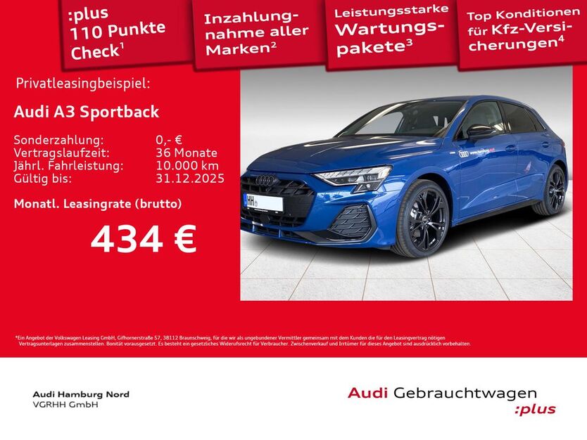 Audi A3 1.890 km 36.480 € Hamburg 22419