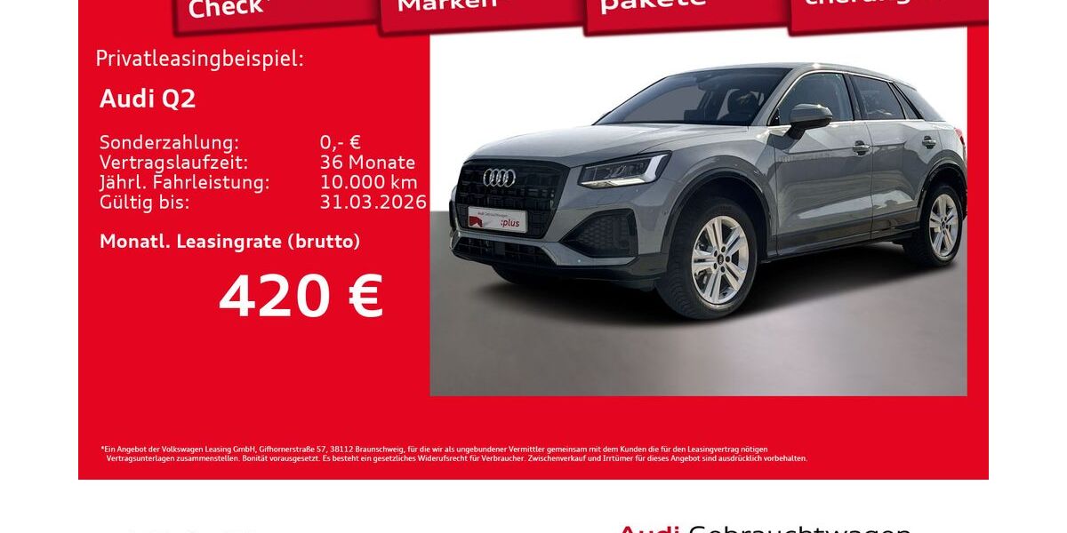 Audi Q2 2.595 km 30.944 &euro; Hamburg 22529