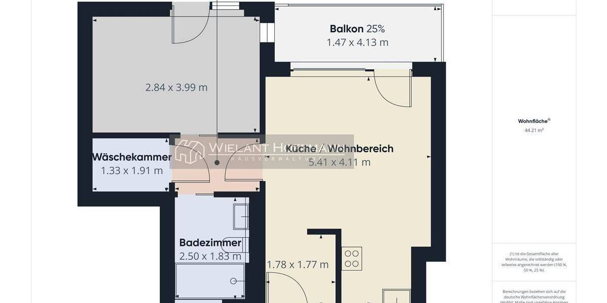 Etagenwohnung Hamburg Hammerbrook - 2 Zimmer, 46 m&sup2;, 381.000&euro; | Angebot:26542191