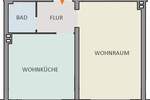 Gut vermietetes 1-Zimmer-Apartment mit Wohnküche in Barmbek-Süd 1 zimmer