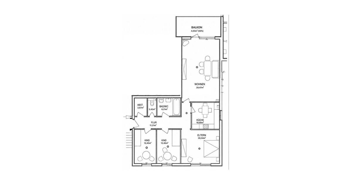 Etagenwohnung Hamburg / Groß-Flottbek Groß Flottbek - 4 Zimmer, 111 m&sup2;, 740.000&euro; | Angebot:26929472