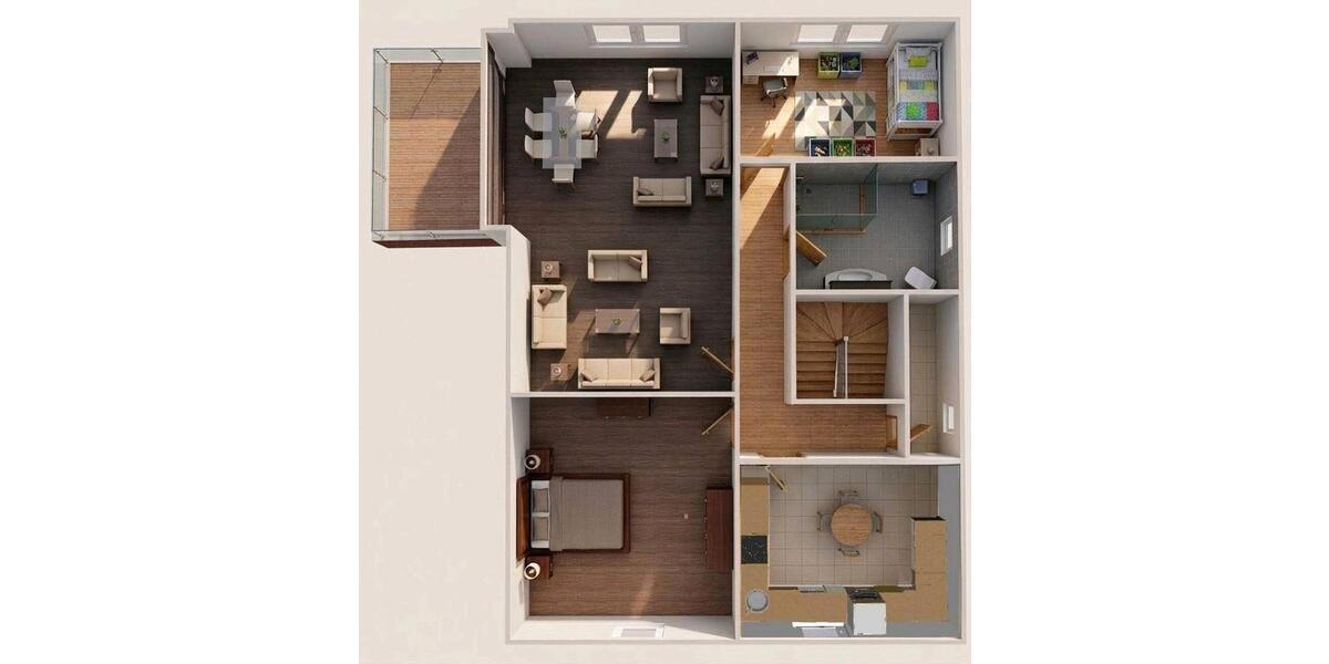 Dachgeschoßwohnung Hollern-Twielenfleth Twielenfleth - 3 Zimmer, 80 m&sup2;, 950&euro; | Angebot:26129910