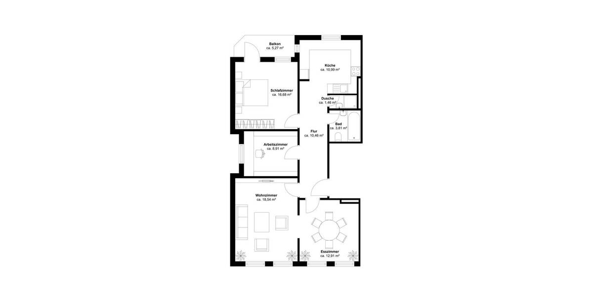 Etagenwohnung Hamburg Rotherbaum - 4 Zimmer, 85 m&sup2;, 750.000&euro; | Angebot:26527634