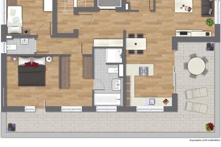 Wedel - Penthouse - 2,5 Zi. Wohnung zu vermieten 2 zimmer