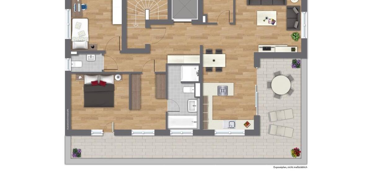 Wedel - Penthouse - 2,5 Zi. Wohnung zu vermieten 2 zimmer