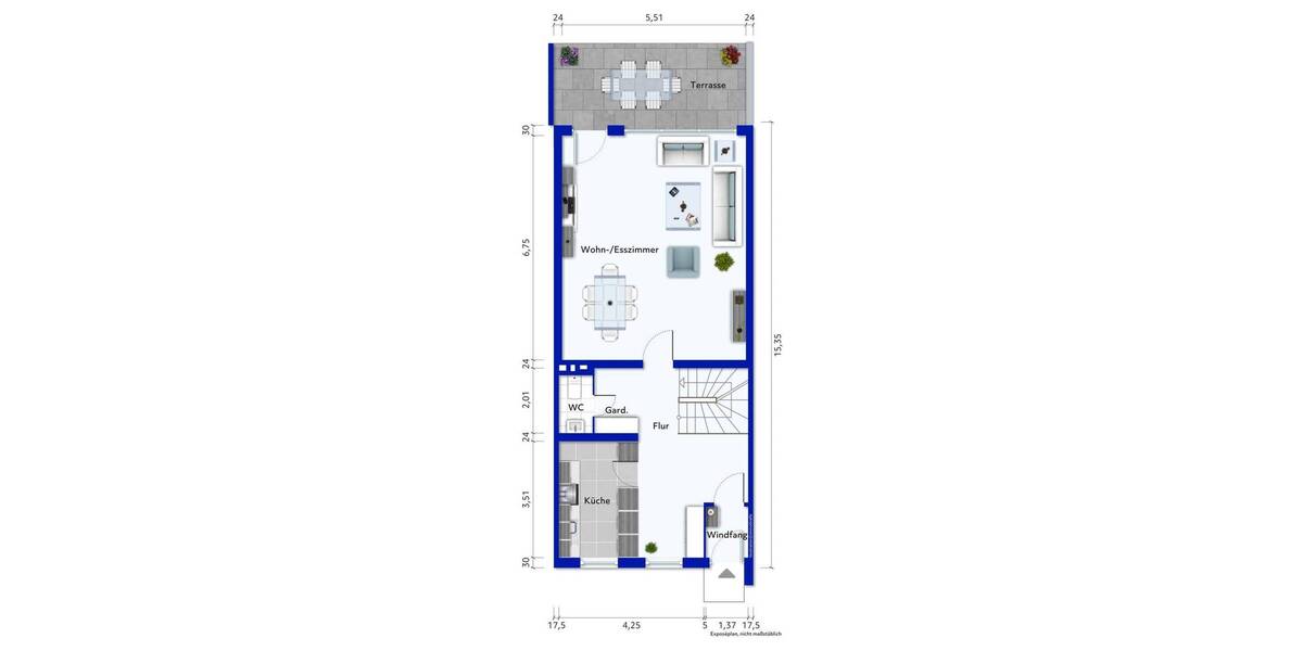 Reihenendhaus Hamburg Rahlstedt - 5 Zimmer, 145 m&sup2;, 549.000&euro; | Angebot:25686356