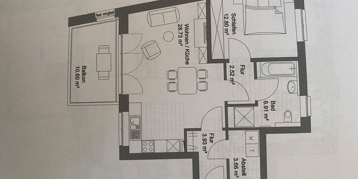 Etagenwohnung Hamburg Iserbrook - 2 Zimmer, 64 m&sup2;, 400.000&euro; | Angebot:26377055