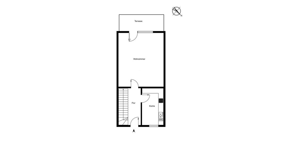 Reihenmittelhaus Hamburg Neugraben-Fischbek - 3 Zimmer, 61 m&sup2;, 220.000&euro; | Angebot:26309906