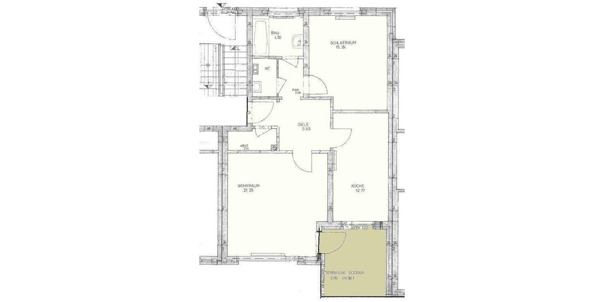 Etagenwohnung Hamburg Marmstorf - 2 Zimmer, 71 m&sup2;, 195.000&euro; | Angebot:25697198
