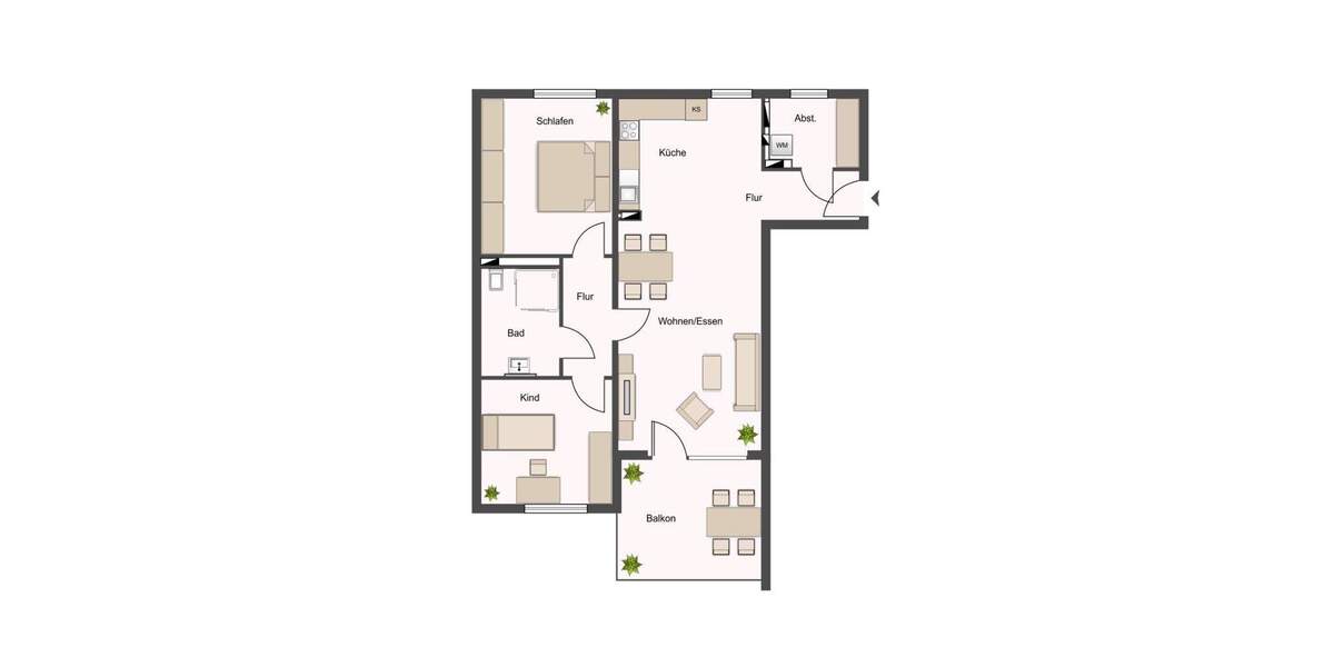 Etagenwohnung Reinbek / Neuschönningstedt Reinbek - 3 Zimmer, 96 m&sup2;, 1.344&euro; | Angebot:25601130