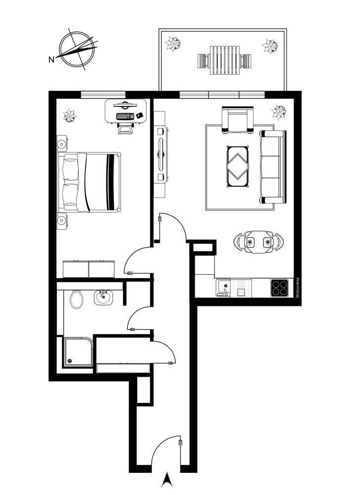 Hochwertige 2-Zimmer Wohnung