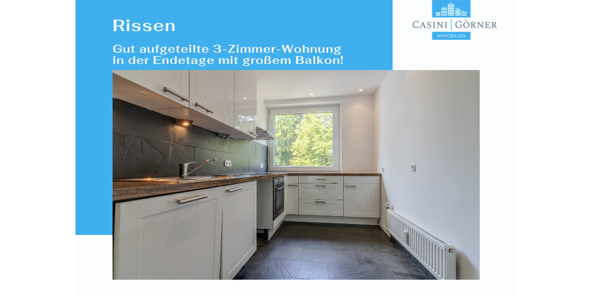 Gut aufgeteilte 3-Zimmer-Wohnung in der Endetage mit großem Balkon! 3 zimmer