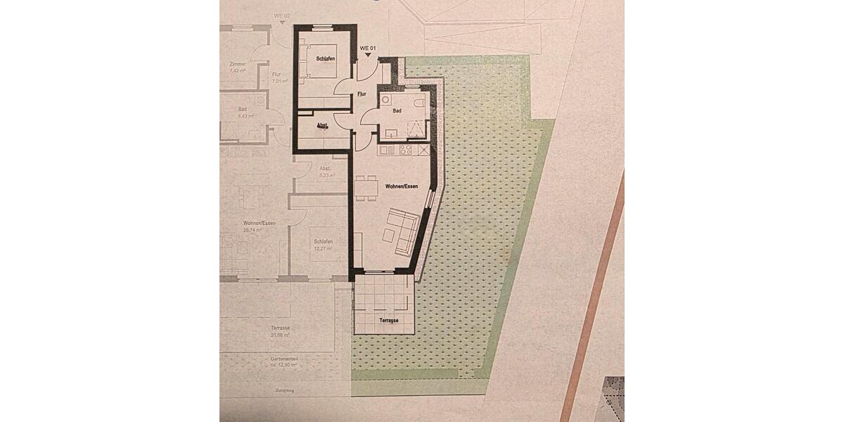 NEUBAU Erstbezug! 100 m² Garten, Terrasse, TG 1 zimmer