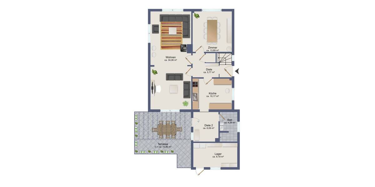 Einfamilienhaus Barsbüttel Stellau - 6 Zimmer, 129 m&sup2;, 530.000&euro; | Angebot:25674420