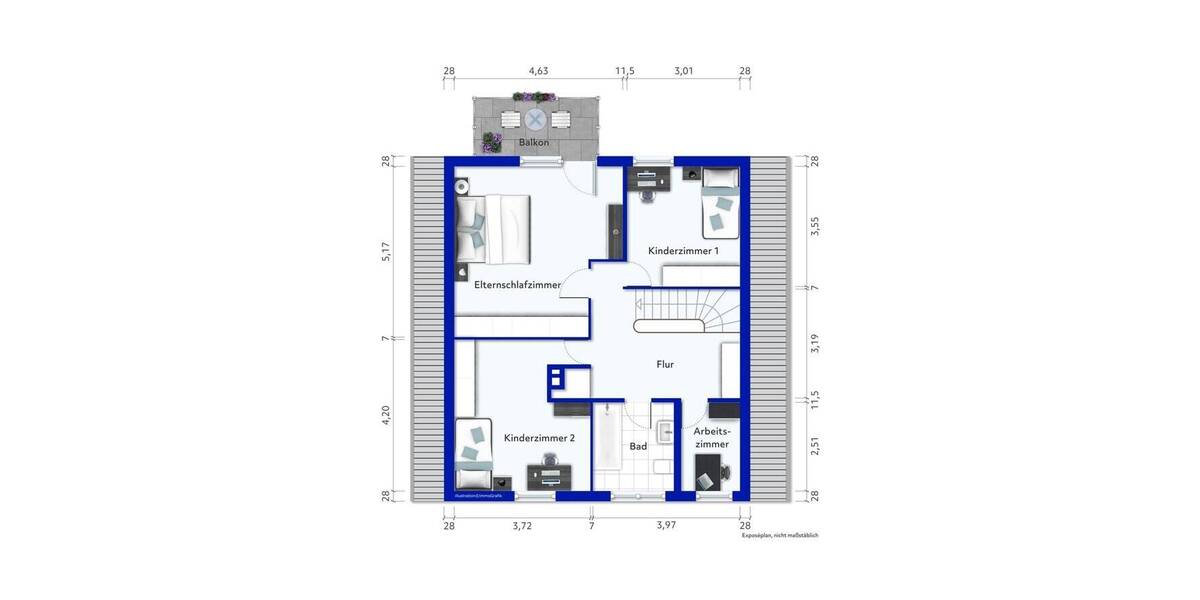 Einfamilienhaus Hamburg Duvenstedt - 5 Zimmer, 128 m&sup2;, 499.000&euro; | Angebot:26260911
