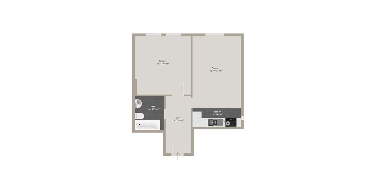 Etagenwohnung Hamburg Rotherbaum - 2 Zimmer, 52 m&sup2;, 449.000&euro; | Angebot:25851565