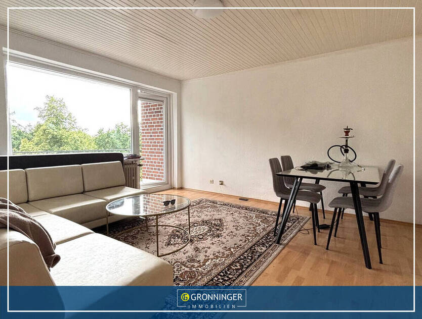 Attraktive und lichtdurchflutete 2-Zi.-Wohnung mit großem Balkon, Aufzug und Weitblick