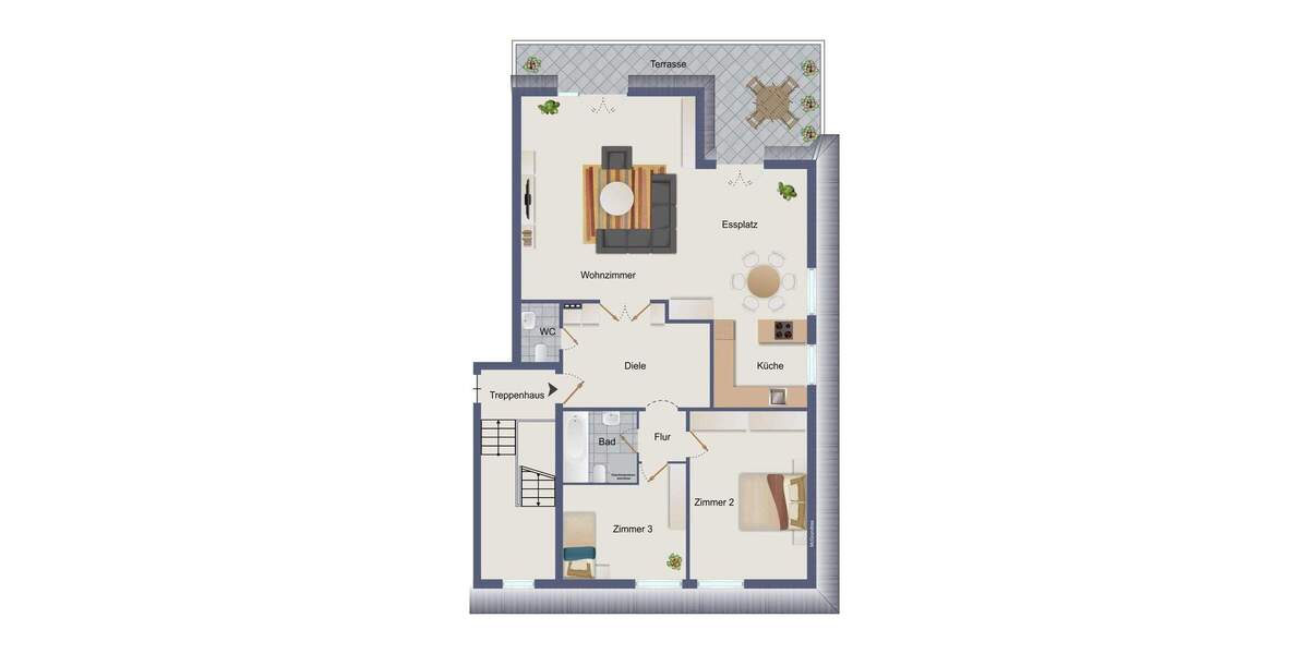 Etagenwohnung Hamburg Marienthal - 3 Zimmer, 105 m&sup2;, 665.000&euro; | Angebot:25705237