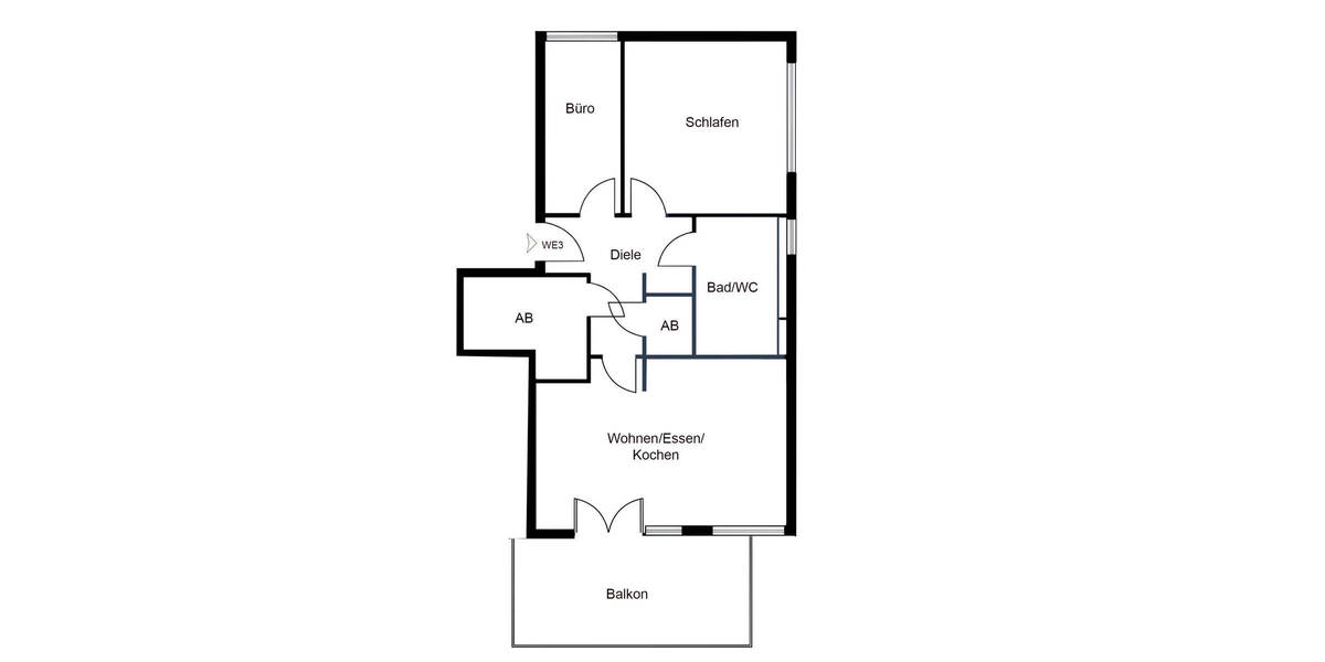 Neubau-Erstbezug!| Schlüsselfertige 3-Zi.-Wohnung im 1. OG mit Balkon und hochwertiger Ausstattung 3 zimmer