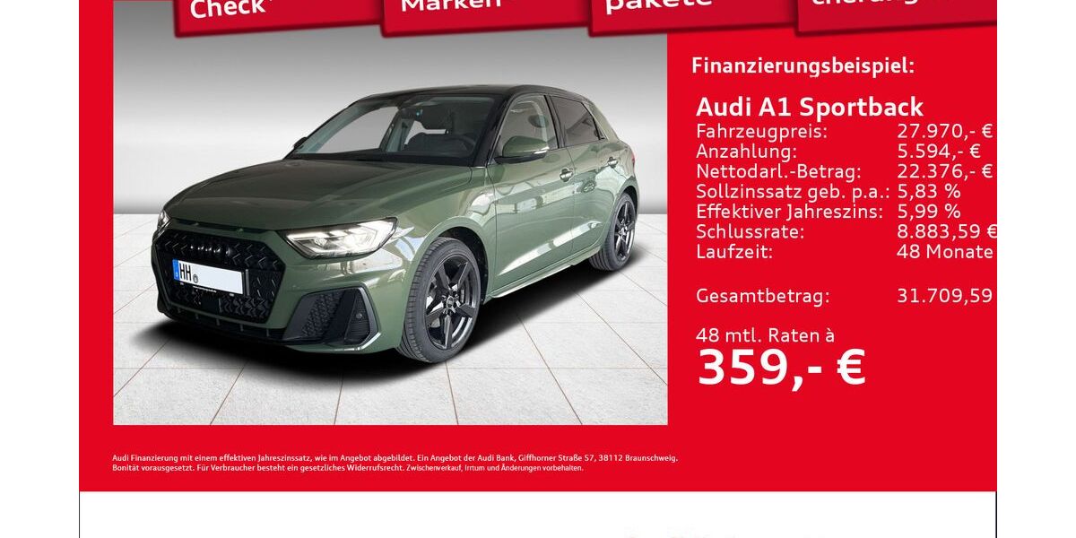 Audi A1 1.890 km 27.970 &euro; Hamburg 22419