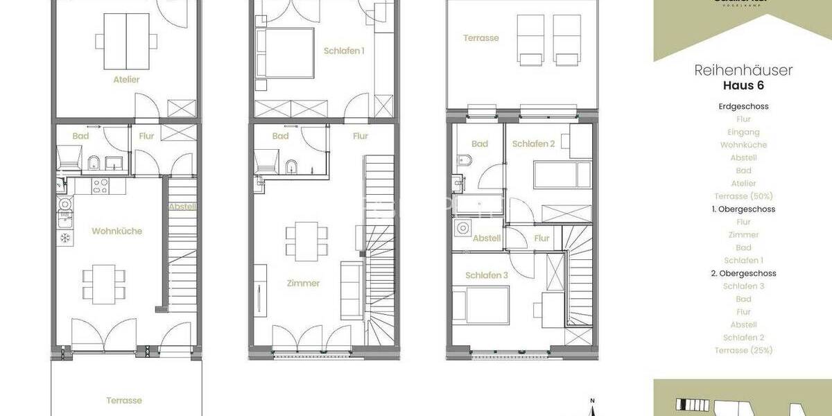 Etagenwohnung Hamburg Neugraben-Fischbek - 5 Zimmer, 173 m&sup2;, 1.799&euro; | Angebot:26161080
