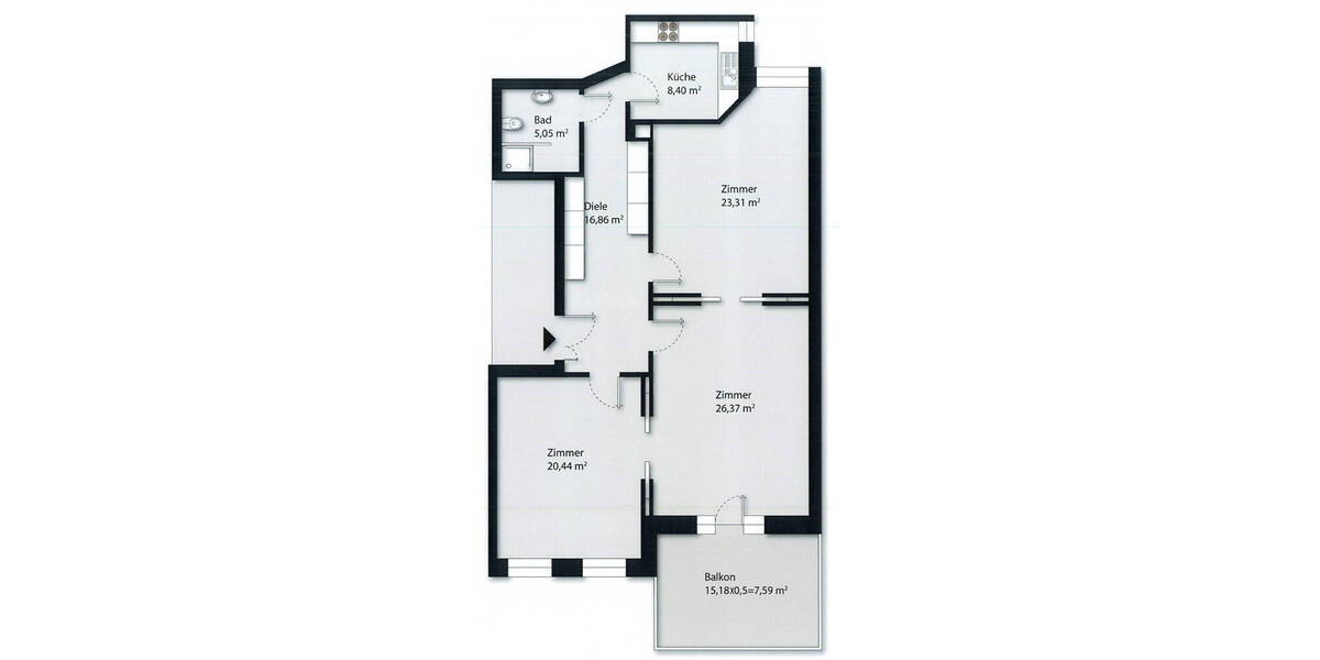 Etagenwohnung Hamburg Harvestehude Harvestehude - 3 Zimmer, 108 m&sup2;, 1.200.000&euro; | Angebot:26704351