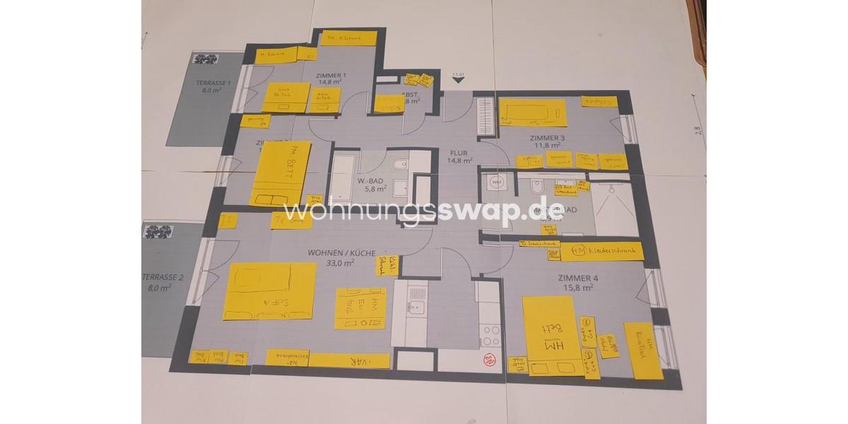 Etagenwohnung Hamburg Stellingen - 5 Zimmer, 131 m&sup2;, 2.100&euro; | Angebot:24868074