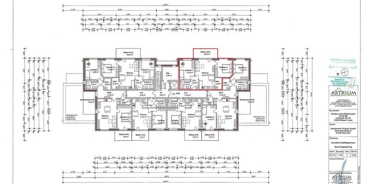 Etagenwohnung Winsen (Luhe) Winsen - 3 Zimmer, 60 m&sup2;, 820&euro; | Angebot:26901948