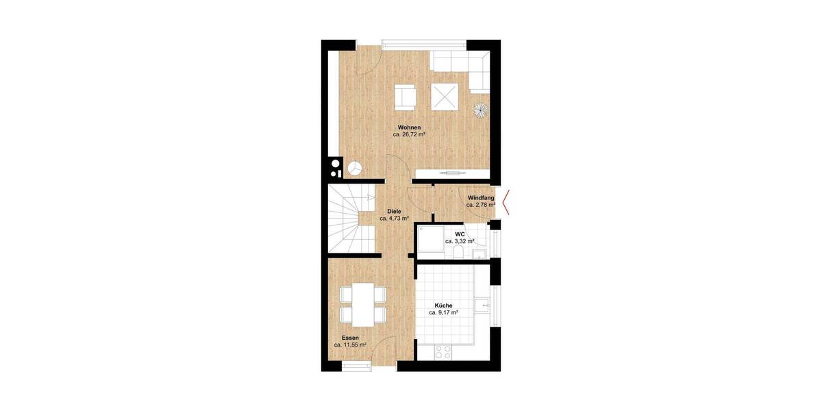 Doppelhaushälfte Hamburg Poppenbüttel - 4 Zimmer, 127 m&sup2;, 775.000&euro; | Angebot:26107866
